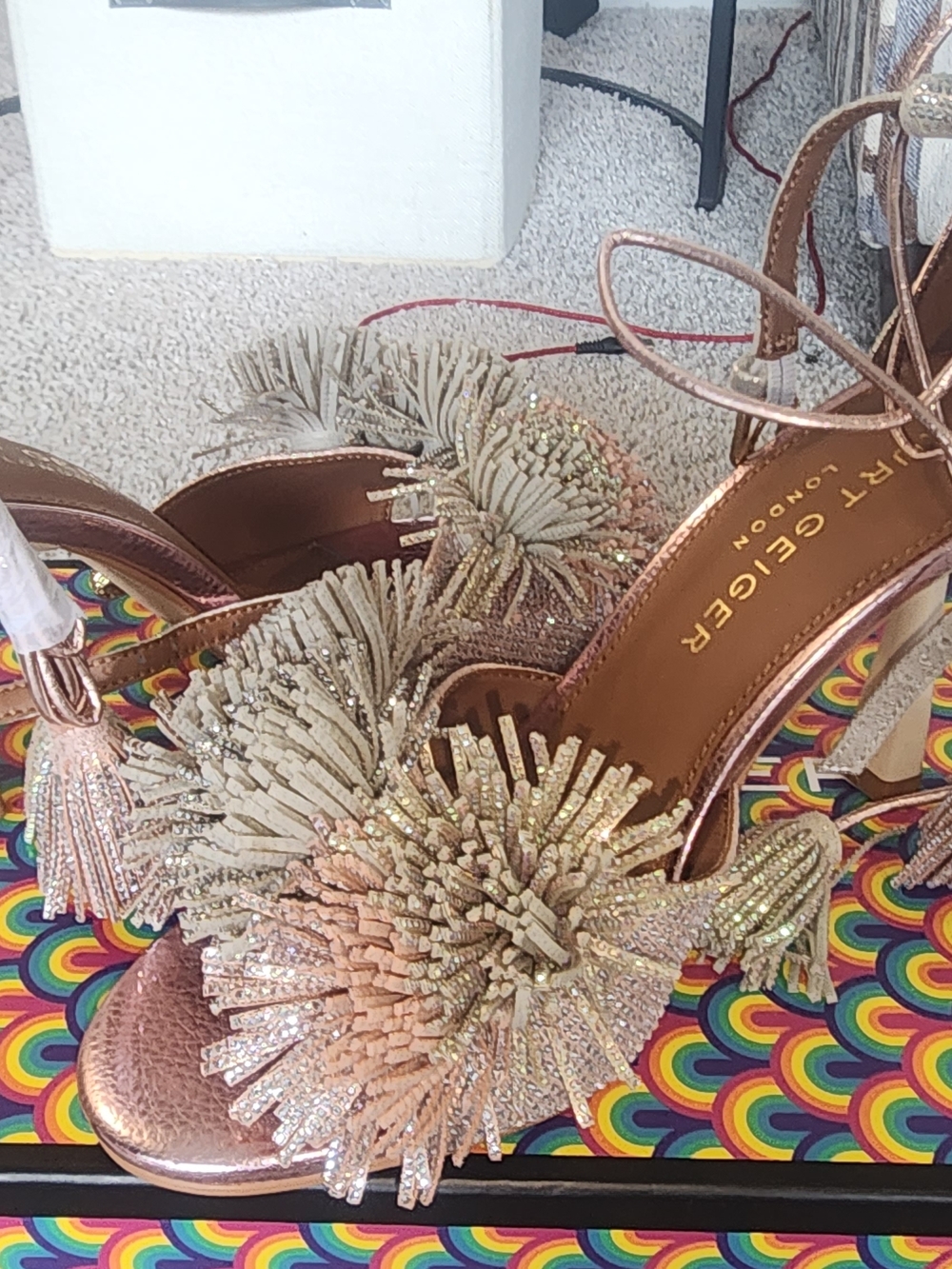 Kurt Geiger SponsoredShoesKURT GEIGER LONDONWomen's Suede Pom Pom Ankle - Picture 3 of 14